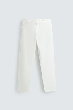 PANTAL?N CHINO ESTRUCTURA CONFORT / Blanco - Zara фото 7
