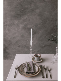 Тарелка Magistro Vintage, d=27 см, фарфор, серая фото 6