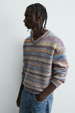 OPENWORK STRIPED SWEATER - Zara фото 7