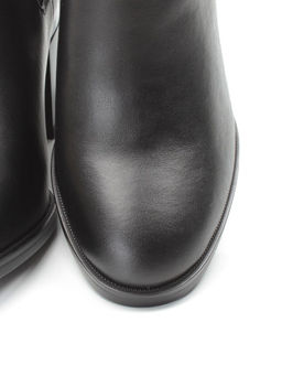 01-PCM450-1 BLACK Ботинки Челси демисезонные женские (натуральная кожа, байка) - Фабричный китай фото 14