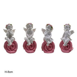 Фигурка Ангел на розе 8 см / L1761 /уп 4/480/ мягкая упаковка - Галеонтрейд фото 3