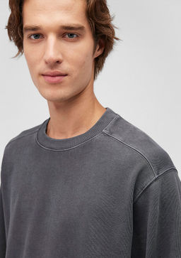 Gri Sweatshirt - Mavi фото 6