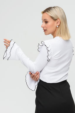 Блузка женская 4222/02/Белый - Rise фото 7