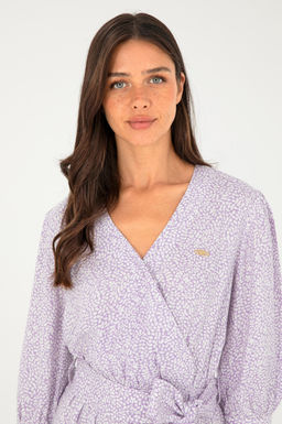 Платье U.S. Polo Assn Г082СЗ032 женское сиреневое вискоза  фото 2