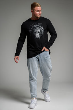 8514/1 Футболка с длинным рукавом мужская