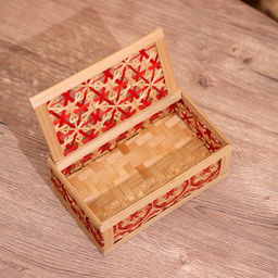 Шкатулка из бамбука, 17×10×7 см