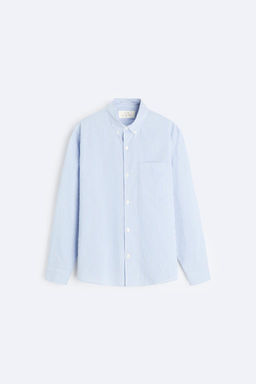 STRIPED CREASED-EFFECT SHIRT - Zara фото 6