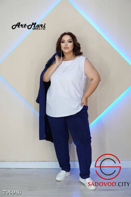 Костюм-тройка Ромашка из микро-вельвета - Bruno фото 3