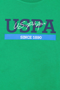 Детская зеленая футболка с круглым вырезом Неожиданная скидка в корзине - U.s. polo assn фото 4