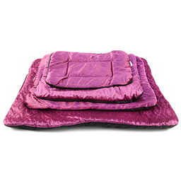 Лежанка для собак набор 4шт: 72х56х1,5см, 62х45х1,5см, 52х40х1,5см, 45х32х1,5см, плюш, синтепон, антискользящий слой, фиолетовый (Китай)