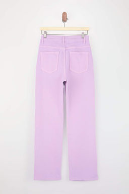 Limited Edition Lila Yuksek Bel Straight Jeans TWOSS26JE00241 - Trendyolmilla фото 6