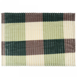 Подстилка-плед для животных 50х70см Эвкалипт, велсофт Orrizonte Print набивной, тиснение полоса, полиэстер 100%, плотность 270г/м2, упаковка пакет ПП 35х45см, т.м. Pet toys (Россия)  фото 2