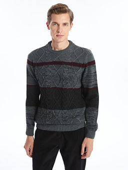 Bisiklet Yaka Erkek Triko Kazak