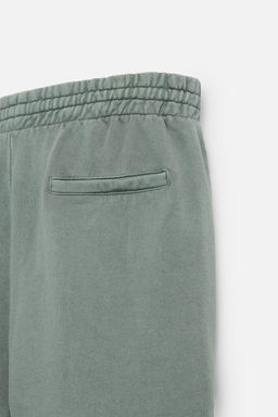 WASHED RELAXED FIT JOGGER BERMUDA SHORTS - Zara фото 49