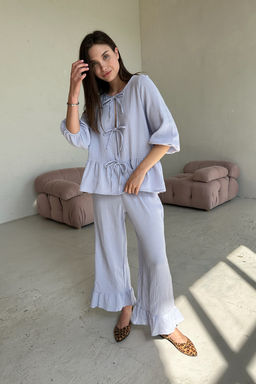 Костюм муслин SET070/01/Голубой