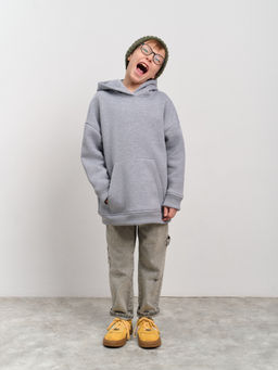 Толстовка с капюшоном для мальчика "Basic" меланж