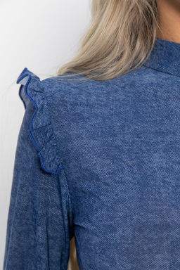 Блуза Синель (джинс) Б14994-50М - Lt collection фото 6