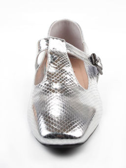 06-B68A-120U GREY/SILVER Туфли женские (натуральная кожа)