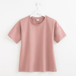 Футболка женская Basic line, цвет пыльно-розовый, р-р 42