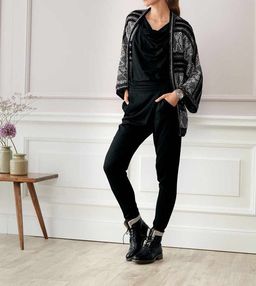 Кардиган, черно-серый - Linea tesini фото 5