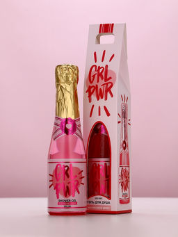 Гель для душа во флаконе шампанское GRL PWR, 250 мл, Чистое счастье  фото 2