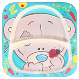 Набор детской бамбуковой посуды, 3 предмета: тарелка, вилка, ложка, Me To You  фото 7