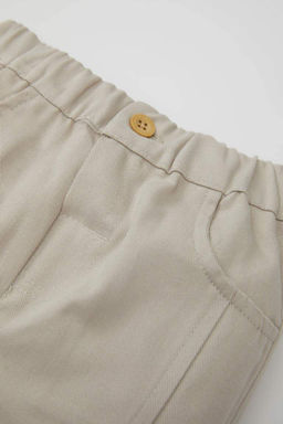 Прямые габардиновые брюки для маленьких мальчиков - Defacto фото 2