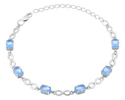 Браслет, лунный камень голубой, Ю-41005 OV7/5 р