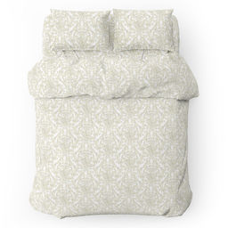 Постельное белье, комплект 2-х спальный Фландрия, 4 предмета: пододеяльник 175х215см на кнопках, евро-простыня 220х240см, 2 наволочки 70х70см с клапаном-запахом, перкаль 115г/м2, хлопок 100%, упаковка классическая ПВХ 32х41см, Домашняя мода (Ро  фото 2