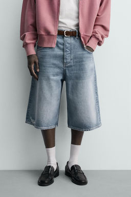 BERMUDA DENIM BAGGY FIT / Azul