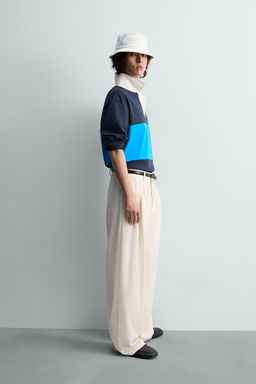 REGULAR FIT COLOUR BLOCK POLO SHIRT - Zara фото 14