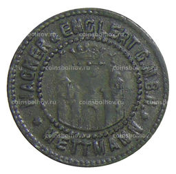 Монета 10 пфеннигов 1918 года Германия  Нотгельд Метманн