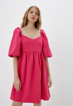 Мини-платье с рукавами-буф длиной