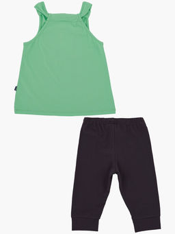 Комплект для девочки с принтом UD 6428/1690 св.зеленый - Mini maxi фото 5