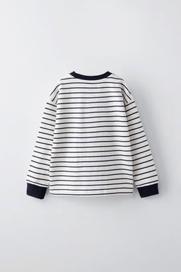 STRIPED HEAVY JERSEY T-SHIRT - Zara фото 2