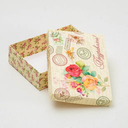 Цена за 5 шт. Подарочная коробка сборная Поздравляю с розами, 21 х 15 х 5,7 см - Simaland фото 2