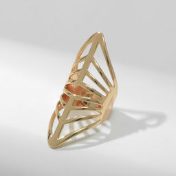 Кольцо металл Тренд пики, цвет золото, размер 16