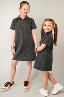 Джинсовое платье с коротким рукавом для девочки Happyfox - Happy fox фото 8