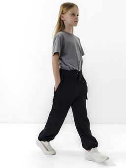 CHILLEASY 140011C-38 Брюки для девочки, Черный