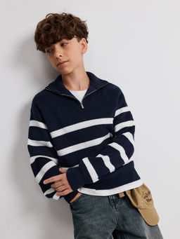 ACOOLA / Джемпер детский для мальчиков Felix синяя полоска