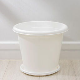 Горшок для цветов с поддоном «Альтернатива. Эконом», 10 л, пластиковый, белый