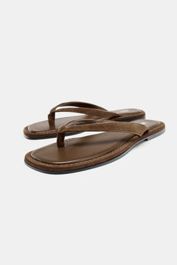 SANDALIA SERRAJE TIRA / Tostado oscuro - Zara фото 4