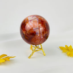 Шар из Сердолика на подставке