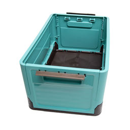 Короб пластиковый складной "Пазл", Д400 Ш280 В230, голубой