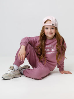 КР 400850/темная орхидея к591 брюки для дев