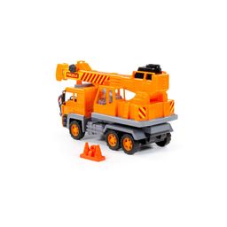 Алмаз, автомобиль-кран №2 инерционный (в сеточке) - Полесье фото 3