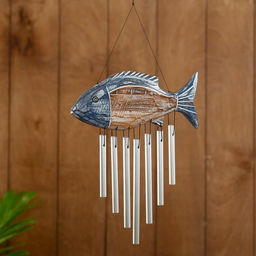 Музыка ветра «Рыбка», 20×2×40 см, алюминий