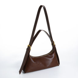 Сумка женская багет на молнии, цвет коричневый - Simaland фото 5