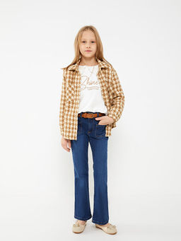 Basic ?spanyol Pa?a K?z ?ocuk Jean Pantolon