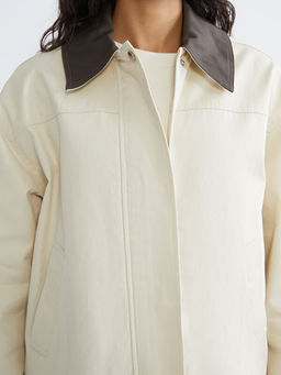 G?mlek Yaka Oversize Kad?n Ceket